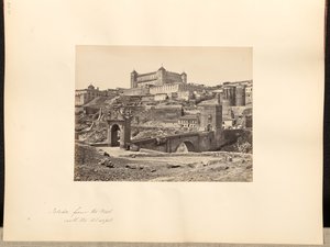 Toledo a partir do oeste, com o Alcazar de Francis Frith