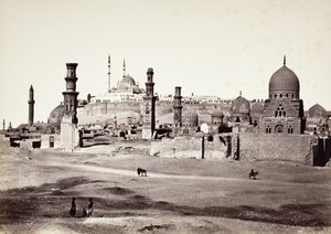 Túmulos no cemitério do sul, Cairo de Francis Frith