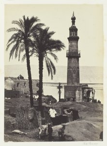 Vista em Girgeh, Alto Egito de Francis Frith