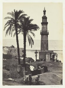 Vista em Girgeh, Alto Egito, 1857. de Francis Frith