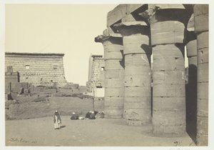 Vista em Luxor, 1857. de Francis Frith