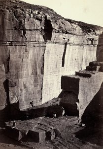 Vista das pedreiras de silício no Egipto de Francis Frith