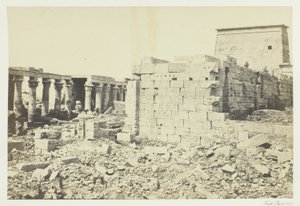 Vista na ilha de Philæ de Francis Frith