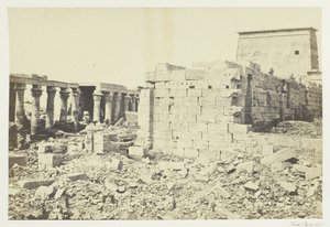 Vista na Ilha de Philæ, 1857. de Francis Frith