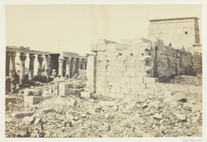 Vista na ilha de Philæ de Francis Frith