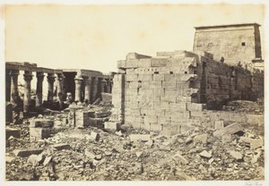 Vista na ilha de Philae de Francis Frith