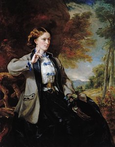 Retrato do Mel Sra. Meynell-Ingram (óleo sobre tela) de Francis Grant
