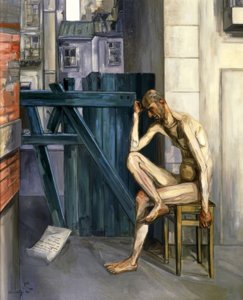 Job, 1944, óleo sobre tela, 161,9 × 129,9cm, de Francis Gruber