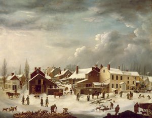 Cena de inverno no Brooklyn, c.1817-20 (ver 105484 para detalhes)