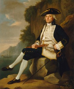 Capitão Sir Edward Vernon (1723-1794), meados do século XVIII (óleo sobre tela) de Francis Hayman