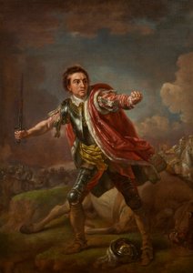 David Garrick como Gloucester em &39;Richard III&39; de William Shakespeare, Drury Lane, 1759