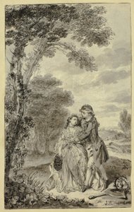 Ilustração para Roderick Random, de Tobias Smollett de Francis Hayman