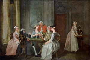 Jogando na quadrilha, 1740-50 de Francis Hayman