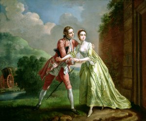 Robert Lovelace se preparando para seqüestrar Clarissa Harlowe, de &39;Clarissa&39; por Samuel Richardson (1689-1761)