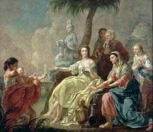 A descoberta do infante Moisés nos juncos, 1746