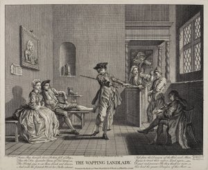 A proprietária Wapping, 1743 de Francis Hayman