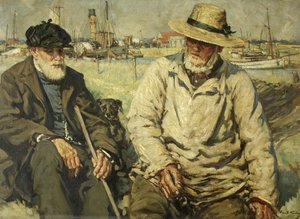 Contos do Mar (óleo sobre tela) de Francis Henry Newbery