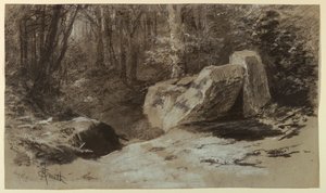 Rochas na floresta de Francis Hopkinson Smith