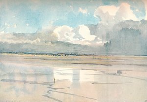 O estuário do Dee, c1877-1906, 1906 de Francis Job Short