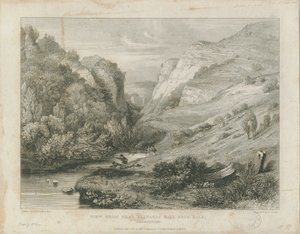 Dovedale - paisagem: gravura, nd [c 1823] (imprimir)