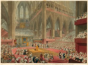 A Coroação de Sua Majestade George IV, tomada na época do Reconhecimento, 19 de julho de 1821