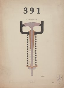 "Flamenca", desenho de capa para o periódico dadaísta "La Revue", número 391 n.º 3 de Francis Picabia