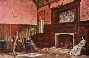 O corredor em Stoke Poges Manor de Francis S. Walker