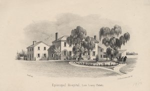 Hospital Episcopal, litho por PS Duval and Son, 1856 de Francis Schell