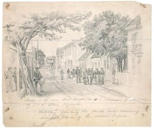 Main Street, Hampton, Virginia...artilharia a guardar a rua
