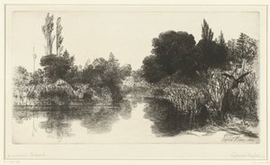 Lago
Lago Shere Mill Pond de Francis Seymour Haden (Sir) (signed by artist)