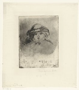 Cabeça de uma menina A cabeça de uma criança de Francis Seymour Haden (Sir)