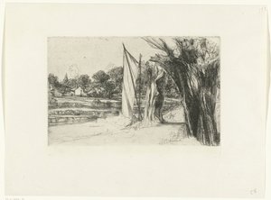 Ditton de Tâmisa
Thames Ditton - com uma vela de Francis Seymour Haden (Sir)