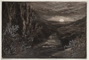 Um córrego do Moorland. de Francis Seymour Haden