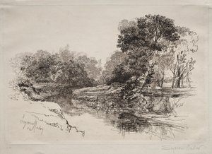 Um rio na Irlanda de Francis Seymour Haden