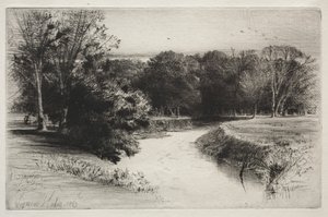 Um pôr do sol na Irlanda de Francis Seymour Haden