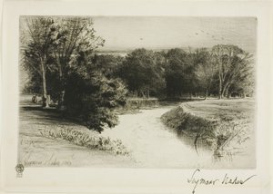Um pôr do sol na Irlanda de Francis Seymour Haden