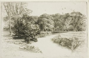 Um pôr do sol na Irlanda de Francis Seymour Haden