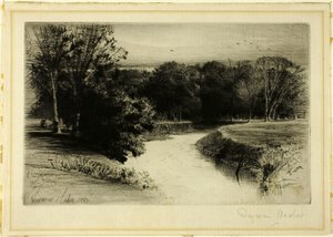 Um pôr do sol na Irlanda de Francis Seymour Haden
