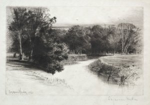 Um pôr do sol na Irlanda de Francis Seymour Haden