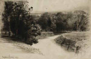Um pôr do sol na Irlanda de Francis Seymour Haden