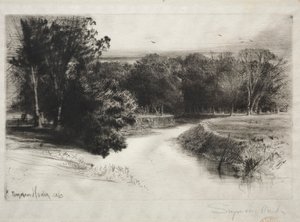 Um por do sol na Irlanda, 1863. de Francis Seymour Haden