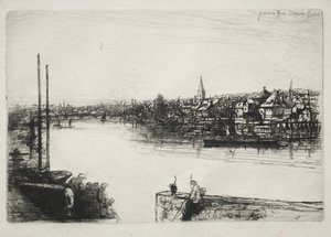 Alcance de Battersea. de Francis Seymour Haden