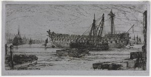 Desmembramento do Agamenon, 1870. de Francis Seymour Haden