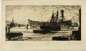 Rompimento do Agamenon, No. 1 de Francis Seymour Haden