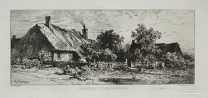 Chalés da Borgonha de Francis Seymour Haden