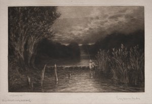 Pescaria de Grayling de Francis Seymour Haden