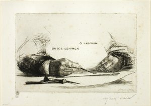 Mãos Etching-O Works de Francis Seymour Haden