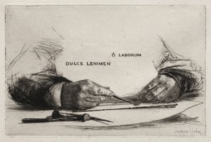 Gravura de Mãos, 1865. de Francis Seymour Haden