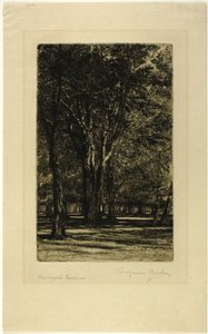 Kensington Gardens, No. II (placa grande) de Francis Seymour Haden
