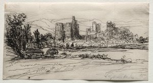 Castelo Kidwelly de Francis Seymour Haden